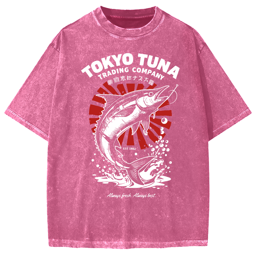 Tokyo Tuna Trading Company Graphic Vintage Washed T-shirt