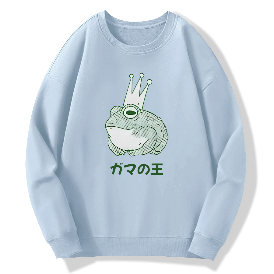 Toad King Cotton Pullover Sweatshirt