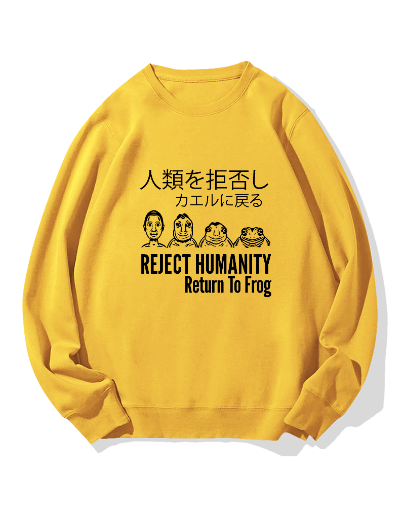 Reject Humanity Return To Frog Cotton Sweatshirt