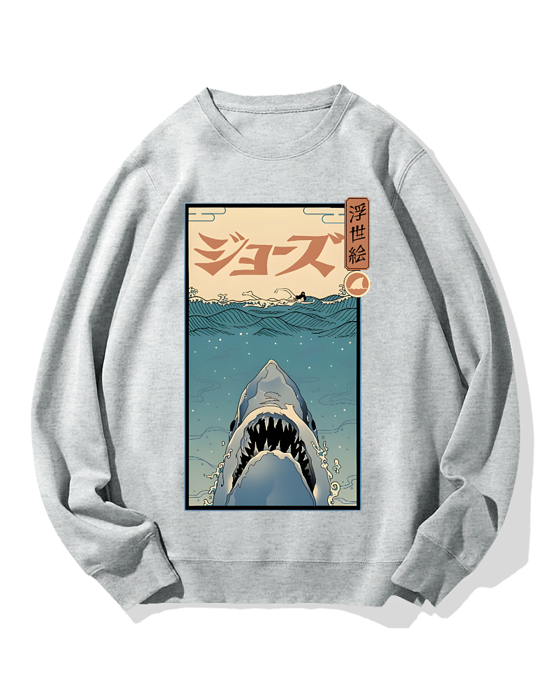 Uyiko-e Shark Cotton Sweatshirt