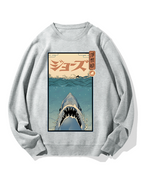 Uyiko-e Shark Cotton Sweatshirt