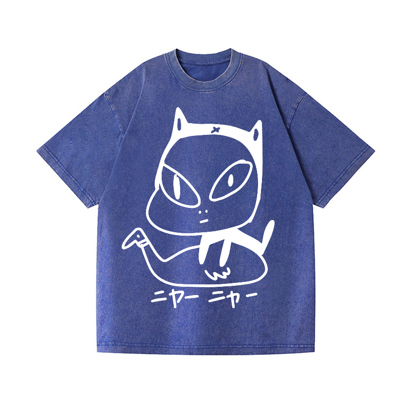 Yoshitomo Nara Vintage Wash Japanese Design T-Shirt