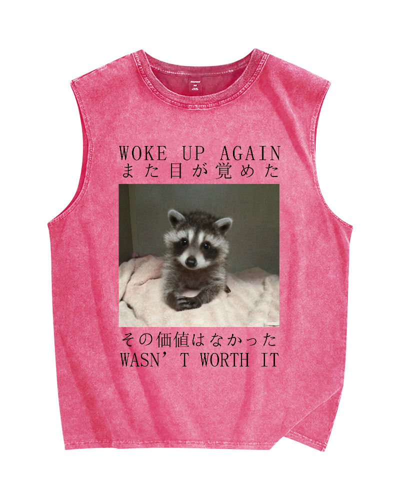 Hell Won't Take Me Vintage Distressed Washed Tank Top