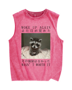 Hell Won't Take Me Vintage Distressed Washed Tank Top