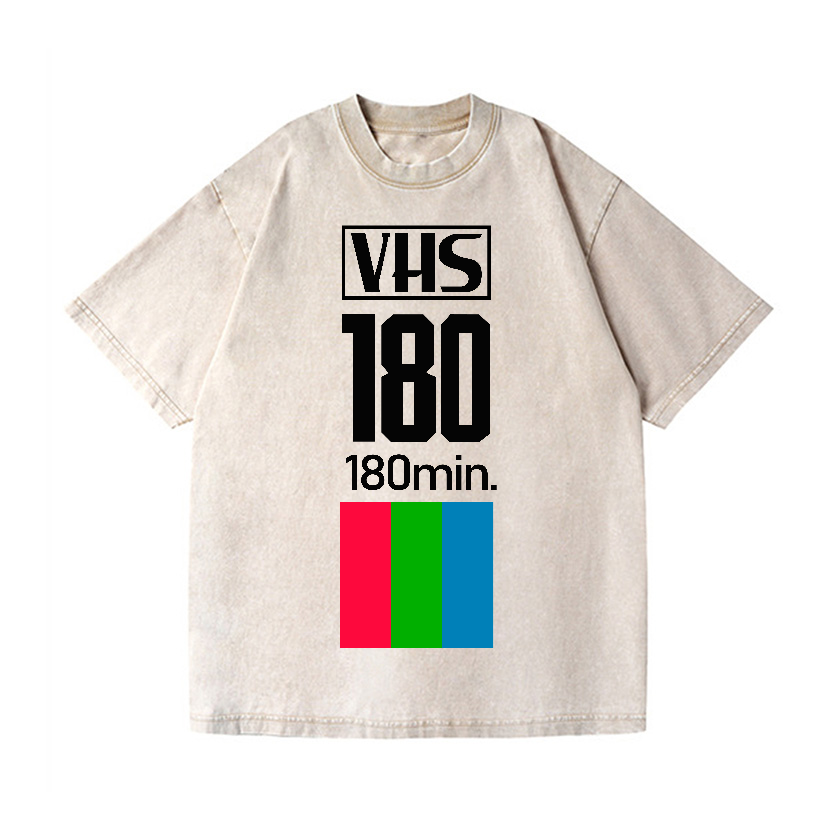VHS Vintage Wash Japanese Design T-Shirt