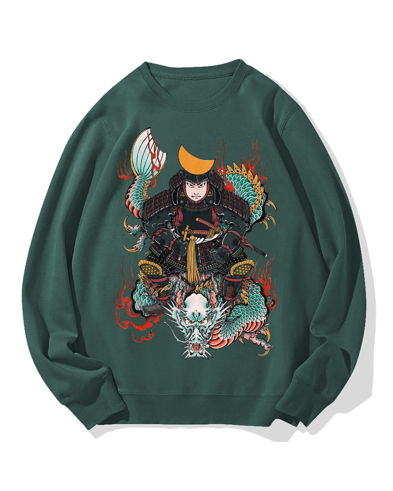 Japanese Samurai Cotton Sweatshirt