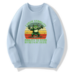 Mentally stable assassin frog with puncture ability Cotton Pullover Sweatshirt