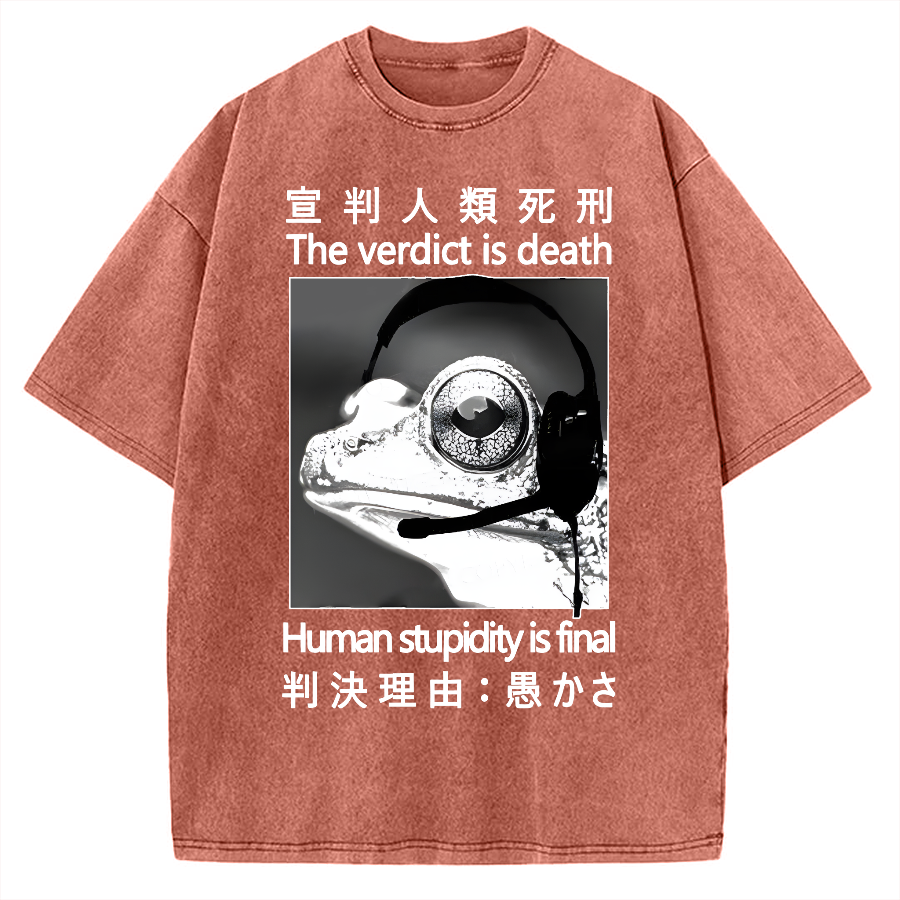 Frog Judge Vintage Washed T-shirt