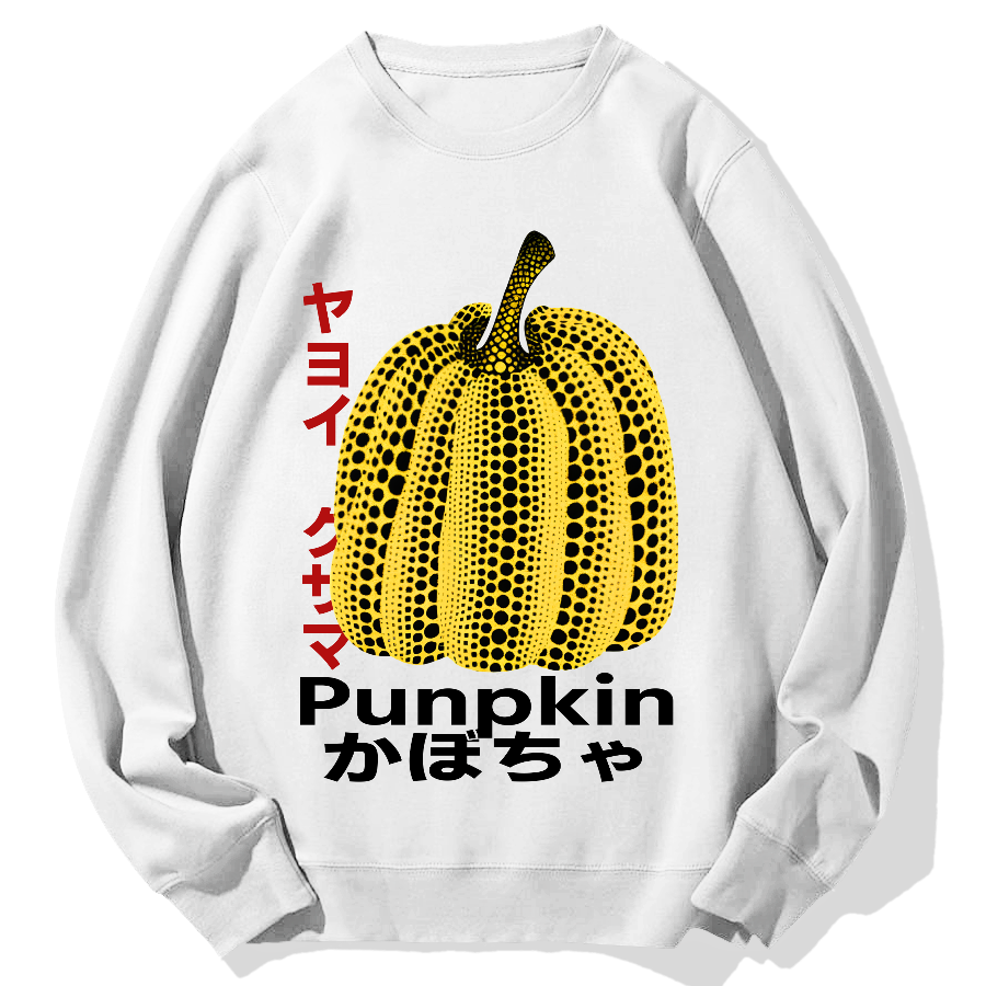 Pumpkin Geek Cotton Sweatshirt