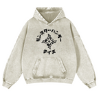 Monster Hunter Rise Vintage Washed Thick Cotton Hoodie