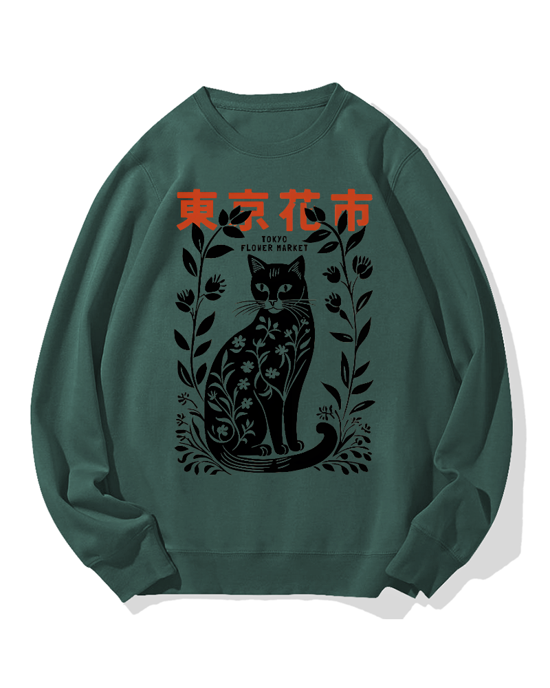 Tokyo Flower Market Cotton Sweatshirt