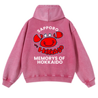 Sapporo Vintage Washed Cotton Back Art Hoodie