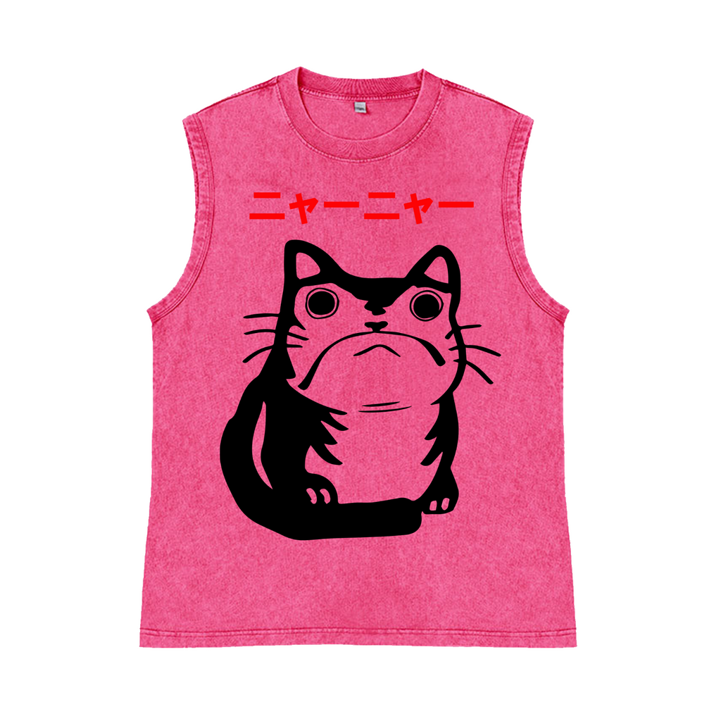 Frog Pure Cotton Wash-Dyed Sleeveless Tank Top