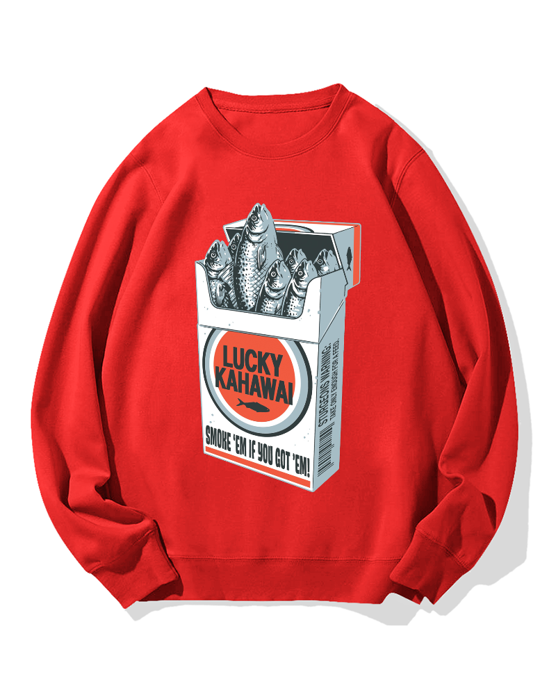 Fish cigarettes Cotton Sweatshirt