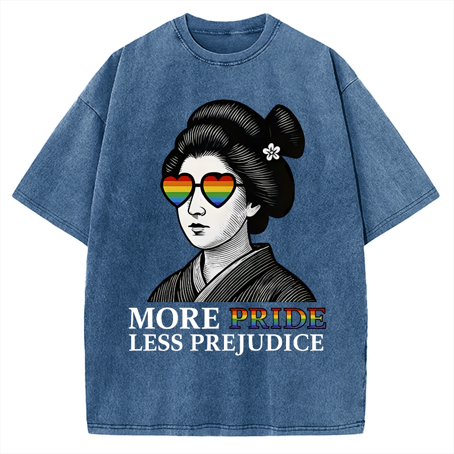 Geisha Wearing Sunglasses Vintage Washed T-shirt