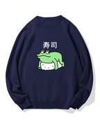 Frog Sushi Cotton Sweatshirt