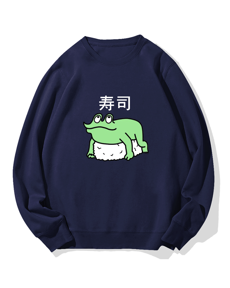 Frog Sushi Cotton Sweatshirt