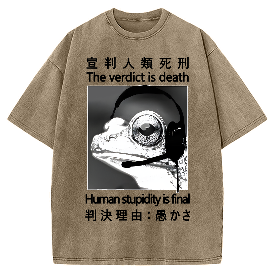 Frog Judge Vintage Washed T-shirt