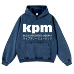 KPM Music Recorded Library Vintage Washed Thick Cotton Hoodie