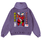 Frog Vintage Washed Cotton Back Art Hoodie