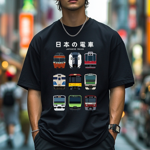 Japanese Trains Japanese Style Classic Tee