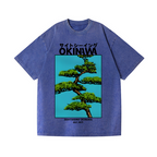 Okinawa Vintage Wash Japanese Design T-Shirt