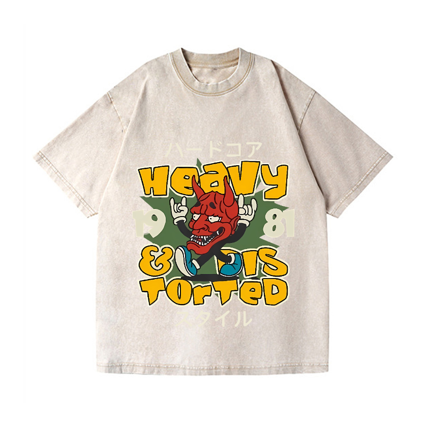Hannya Vintage Wash Japanese Design T-Shirt