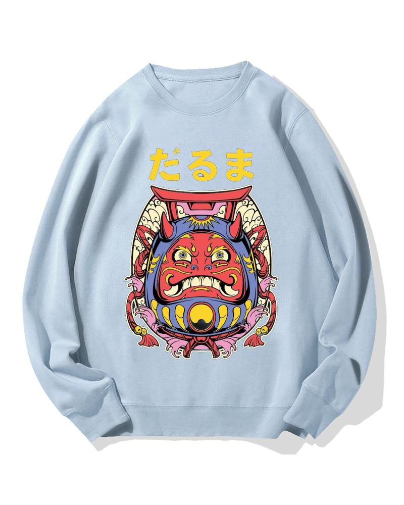 Japanese Daruma Cotton Sweatshirt