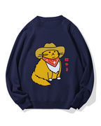 Cowboy cat Cotton Sweatshirt