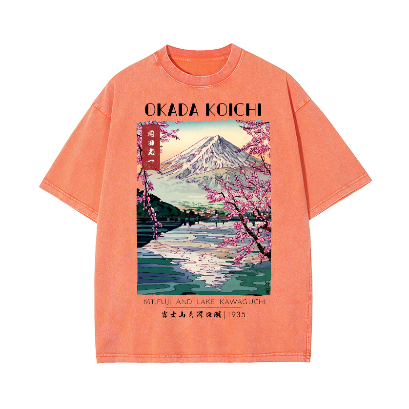 Okada Koichi Vintage Wash Japanese Design T-Shirt