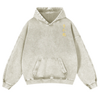 Bruce Lee Water Vintage Washed Cotton Back Art Hoodie