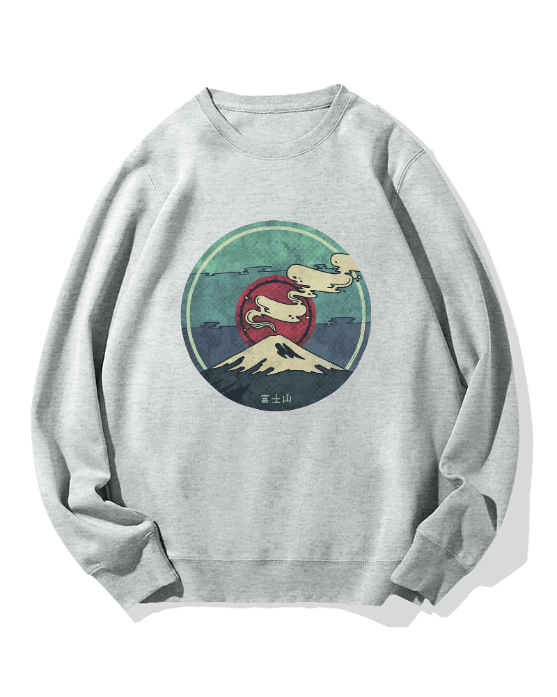 Fuji Mountain Cotton Sweatshirt