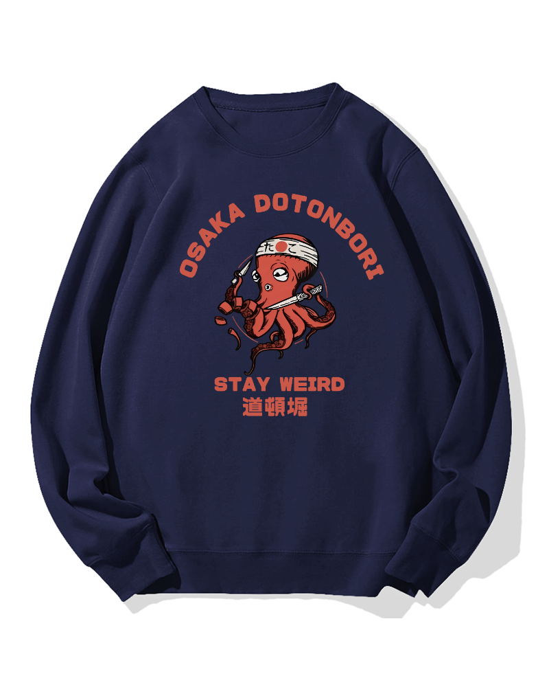 Dotonbori Octpus Cotton Sweatshirt