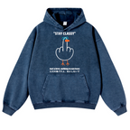 Stay Classy Bird Vintage Washed Thick Cotton Hoodie