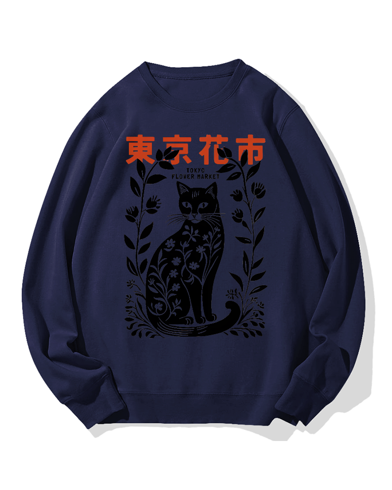 Tokyo Flower Market Cotton Sweatshirt