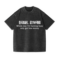Busy Day Vintage Wash Japanese Design T-Shirt