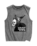 Donkey punch Vintage Distressed Washed Tank Top