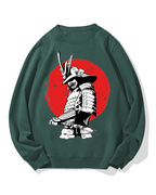 Hinomaru and Japanese samurai Cotton Sweatshirt
