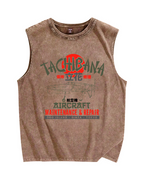 Tachibana Fighter Vintage Distressed Washed Tank Top