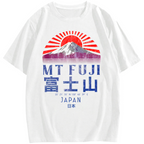 Mount Fuji Vintage Japan Graphic Cotton casual T-shirt