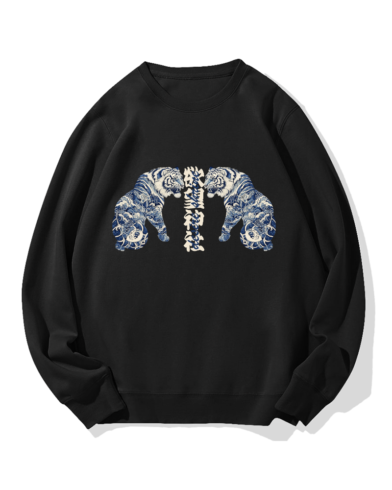 Shrine of Desire Tigers Cotton Sweatshirt