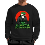 Crocodile Japanese Cotton Pullover Sweatshirt