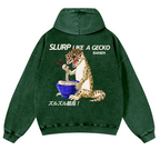 Gecko Vintage Washed Cotton Back Art Hoodie