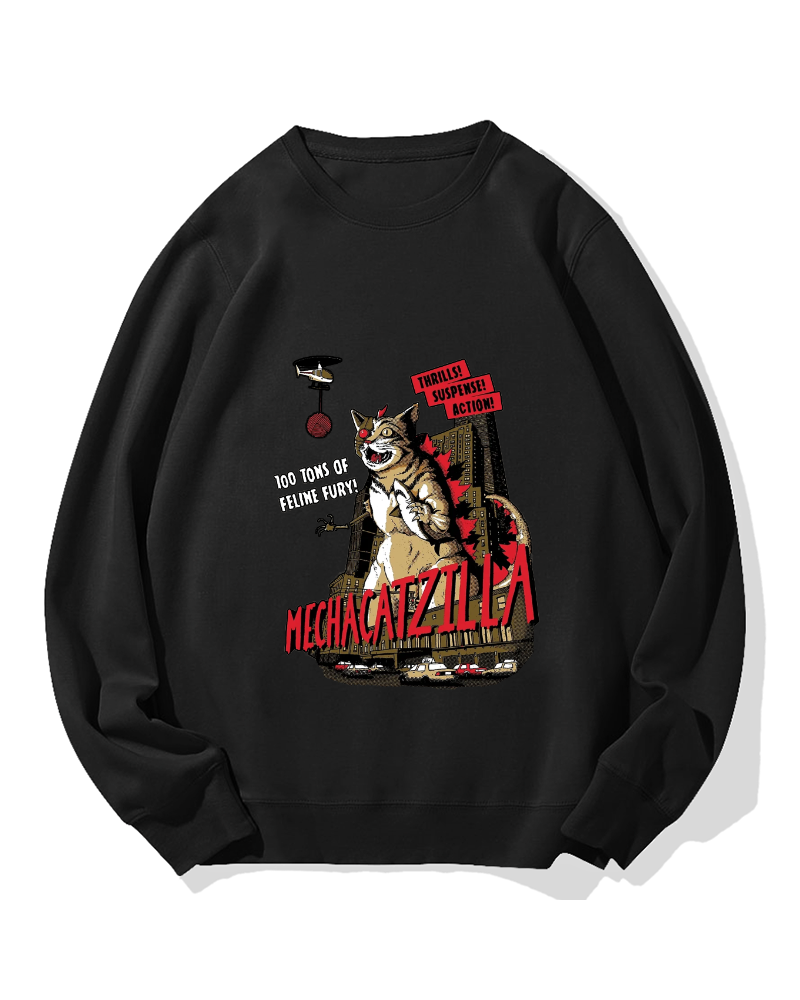 Mechacatzilla Cotton Sweatshirt