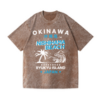 Okinawa Vintage Wash Japanese Design T-Shirt