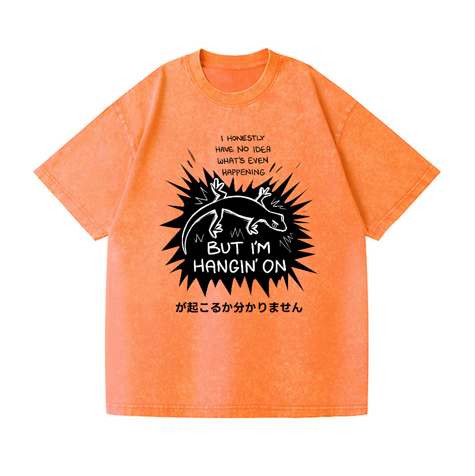 Gecko Vintage Wash Japanese Design T-Shirt