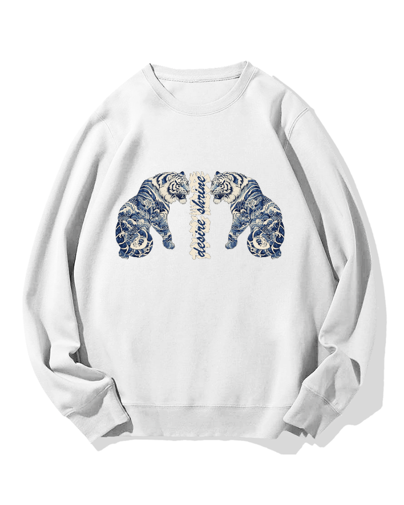 Shrine of Desire Tigers Cotton Sweatshirt