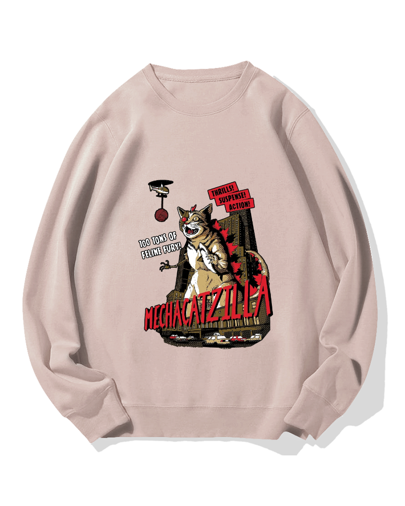 Mechacatzilla Cotton Sweatshirt
