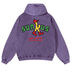 Circle K Sunkus Vintage Washed Cotton Back Art Hoodie