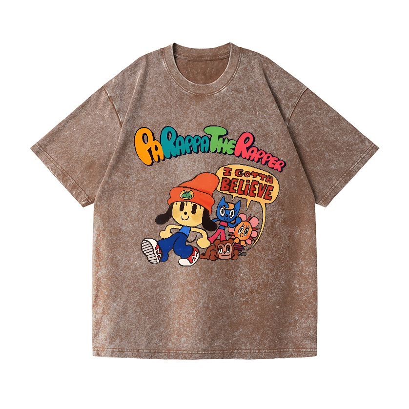 PaRappa the Rapper Vintage Wash Japanese Design T-Shirt